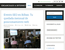 Tablet Screenshot of enganchadoainternet.com